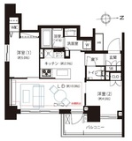 オープンレジデンシア横浜台町 4階 間取り図