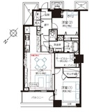 ザ・東京タワーズ シータワー 44階 間取り図