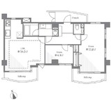パルロイヤルアレフ赤坂 2階 間取り図