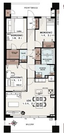 イオシス吉祥寺 3階 間取り図