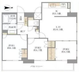ハイシティ清澄白河ステーションプラザ 9階 間取り図
