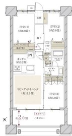 ヴェレーナグラン北赤羽マナープレイス 12階 間取り図