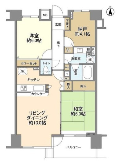 東急ドエルアルス目白台 4階 間取り図