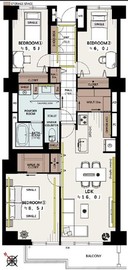 ファミール小石川 3階 間取り図