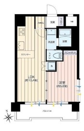 パラスト上目黒 13階 間取り図