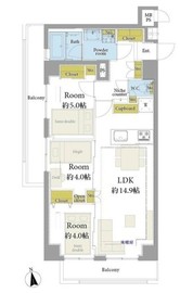 ハイホーム目黒 5階 間取り図