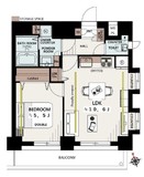 ミリオンガーデン早稲田 5階 間取り図