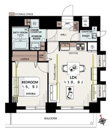 ミリオンガーデン早稲田 5階 間取り図