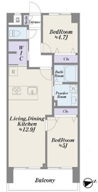 グローイン新宿御苑 8階 間取り図
