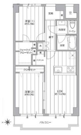 飯田橋第一パークファミリア 3階 間取り図