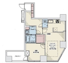 シティタワー新宿新都心 10階 間取り図
