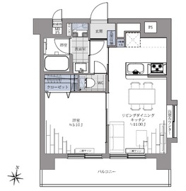 日神パレステージ笹塚第二 5階 間取り図