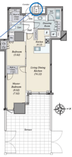 三田ガーデンヒルズ EAST HILL 1階 間取り図