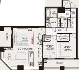 東京シーサウスブランファーレ 29階 間取り図