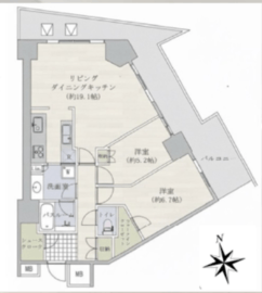 キャピタルマークタワー 16階 間取り図