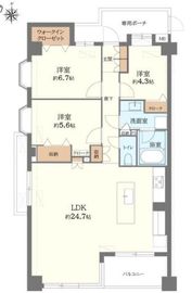 ロイヤルステージ井草 1階 間取り図