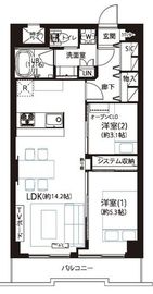 モンテベルデ横浜 10階 間取り図