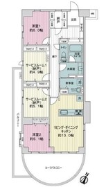 クリオ神奈川新町弐番館 3階 間取り図