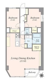 目黒プラザ 4階 間取り図