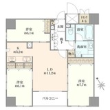 藤和シティホームズ茅場町 4階 間取り図