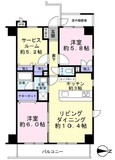 メトロハイツ西落合 3階 間取り図
