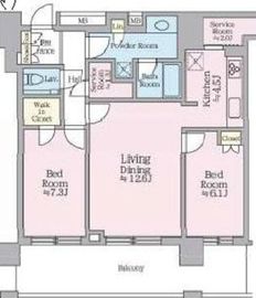 クロスエアタワー 26階 間取り図