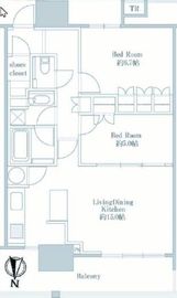 THE TOYOSU TOWER 20階 間取り図