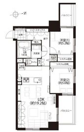 アルビン六本木レジデンス 6階 間取り図