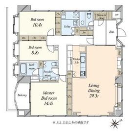 ザ・アッパーレジデンス南青山 3階 間取り図