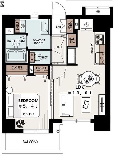 ルピナス高輪台 3階 間取り図