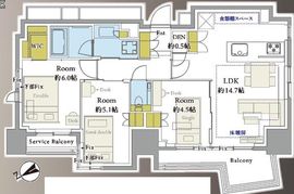 シティハウス駒込ステーションコート 6階 間取り図