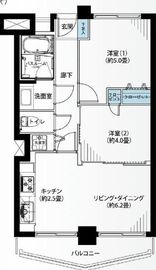 マンションニュー恵比寿 3階 間取り図