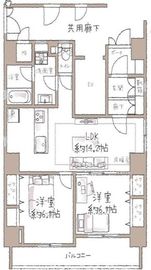 アールケープラザ横浜Ⅵ 4階 間取り図