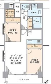 クリオ横浜関内壱番館 7階 間取り図