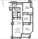 代々木ロイヤルマンション 3階 間取り図