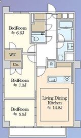 マンション広尾台 7階 間取り図