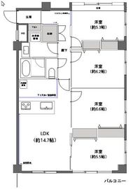 秀和大森レジデンス 2階 間取り図