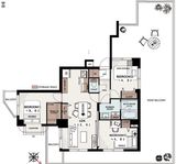ワコー月島マンション 8階 間取り図
