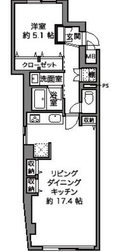 菱和パレス品川中延 1階 間取り図
