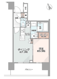 ザ・パークハウス渋谷美竹 18階 間取り図