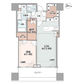 パークコート渋谷ザタワー 38階 間取り図