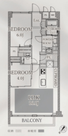 トーカンマンション南青山 2階 間取り図