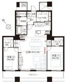 晴海ビュータワー（晴海アイランドトリトンスクエアビュータワー） 43階 間取り図