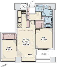 パークコート赤坂ザ・タワー 11階 間取り図