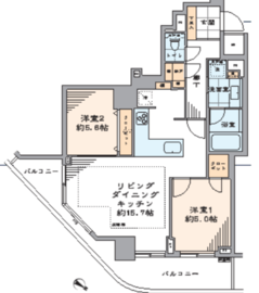 ステーションフロントタワー 21階 間取り図