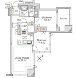 シティタワー池袋ウエストゲート 14階 間取り図