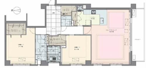 パークハウス麻布霞町 2階 間取り図