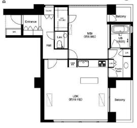 シェルトーレ三番町 5階 間取り図
