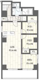 牛込ハイマンション 10階 間取り図