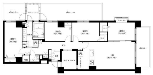 ジェイパーク川崎 2階 間取り図